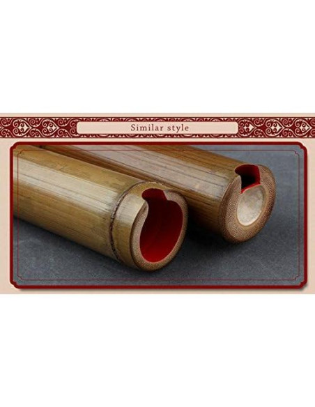 Flauta de Bambú GF Clave G 8 Agujeros Natural Xiao