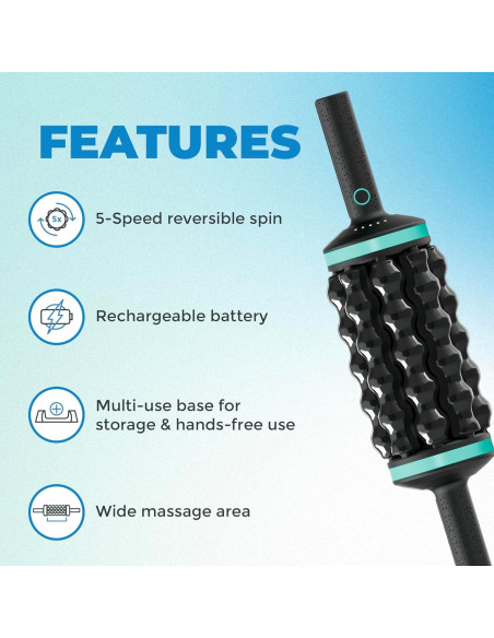 Chirp RPM Masajeador Percusivo Rodante 5 Velocidades