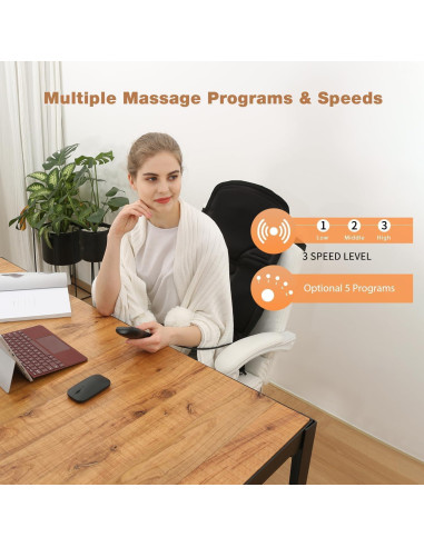 Almohadilla de Masaje Slothmore HY-6009 con Calor y Vibración