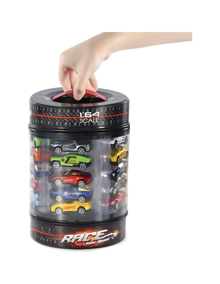 Paquete de 25 coches miniatura Liberty Imports 1:64 con almacenamiento Paquete de 25 coches miniatura Liberty Imports 1:64 con almacenamiento