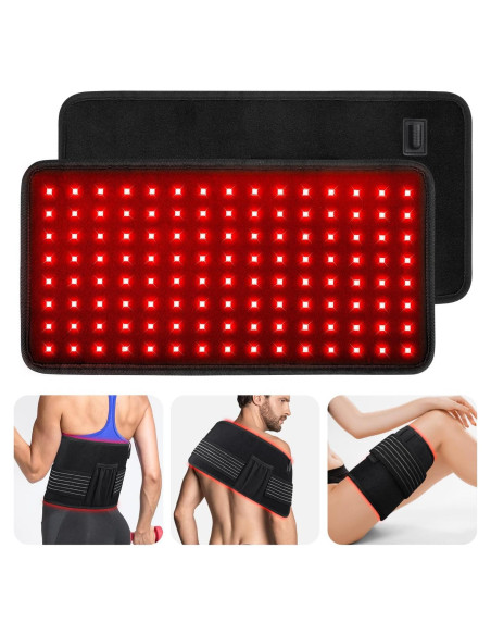 Cinturón de Terapia de Luz Roja Myipyi 40x20cm Alivio Dolor