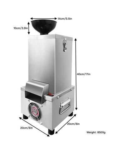 Pelador de Ajo Eléctrico KZU Acero Inoxidable 200W 25kg/h