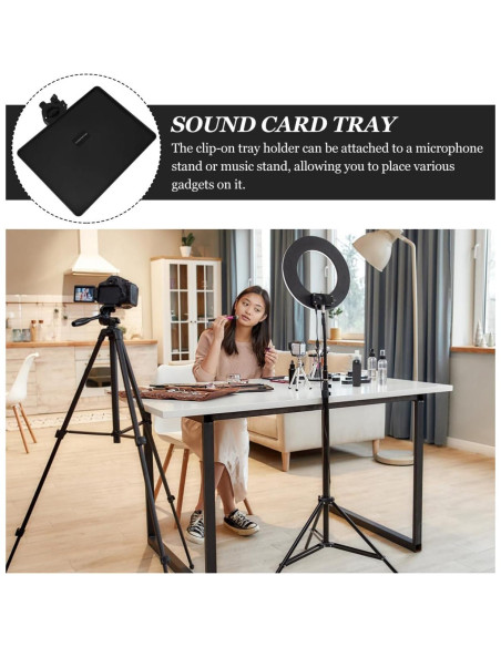 Soporte de Micrófono Vaguelly Ajustable para Mesa 22x16.5cm