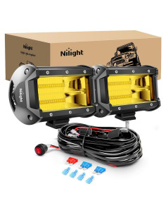 Barra de Luz LED Nilight ZH304 72W Amarillo 10800 Lúmenes