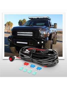 Barra de Luz LED Nilight ZH304 72W Amarillo 10800 Lúmenes 2