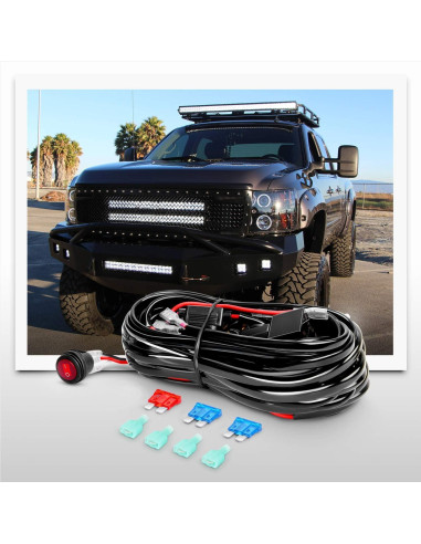 Barra de Luz LED Nilight ZH304 72W Amarillo 10800 Lúmenes