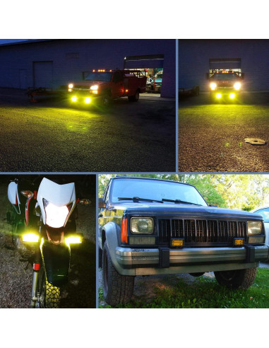 Barra de Luz LED Nilight ZH304 72W Amarillo 10800 Lúmenes