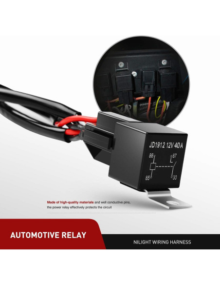 Barra de Luz LED Nilight ZH304 72W Amarillo 10800 Lúmenes