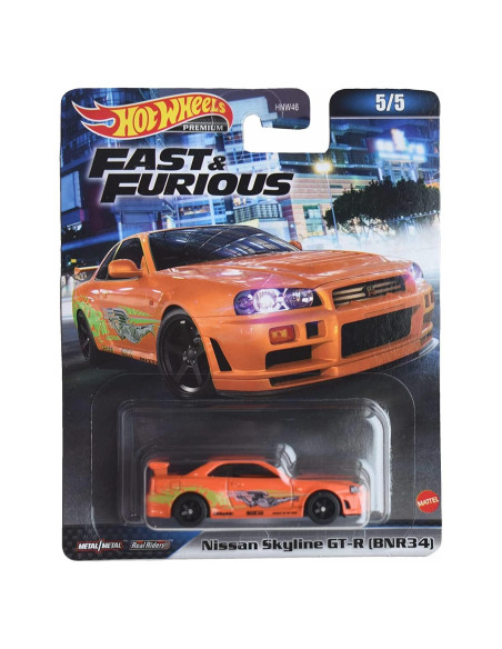 Hot Wheels Nissan Skyline GT-R Rápido y Furioso Naranja Hot Wheels Nissan Skyline GT-R Rápido y Furioso Naranja