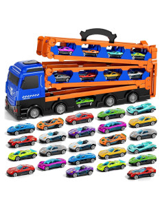 iHaHa Camión de Transporte con 24 Coches de Metal