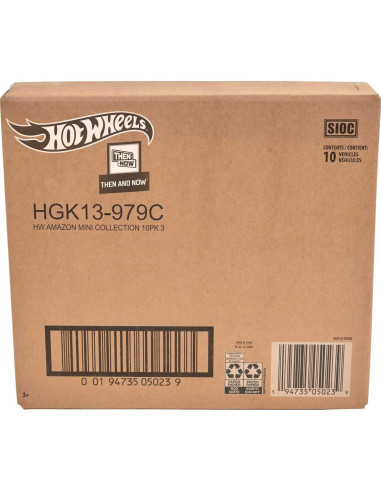 Set de 10 coches Hot Wheels a escala 1:64 para niños