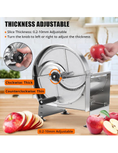 Cortador de Verduras GarveeHome Sep-3 Acero Inoxidable 0.2-10mm 2