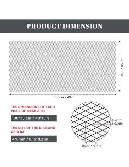 Malla de Parrilla GOSCHE 100x33 cm Negra 2 Piezas