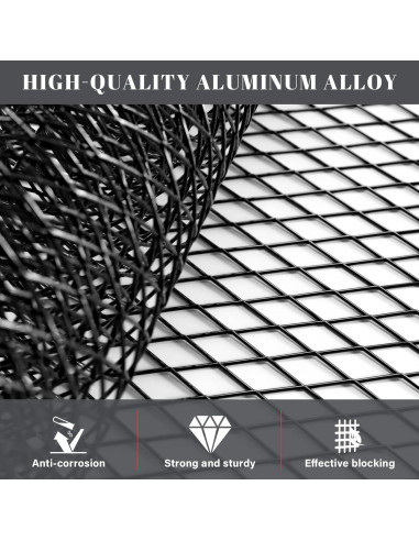 Malla de Parrilla GOSCHE 100x33 cm Negra 2 Piezas