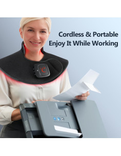 Almohadilla de Luz Roja Inalámbrica Comfytemp 19W para Cuello 2