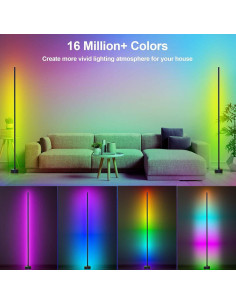 Lámpara de Esquina LED RGB Miortior 139.9 cm Control Remoto 2