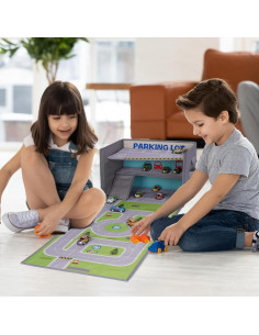 Caja de Garaje Livememory 3 en 1 para Coches de Juguete 2