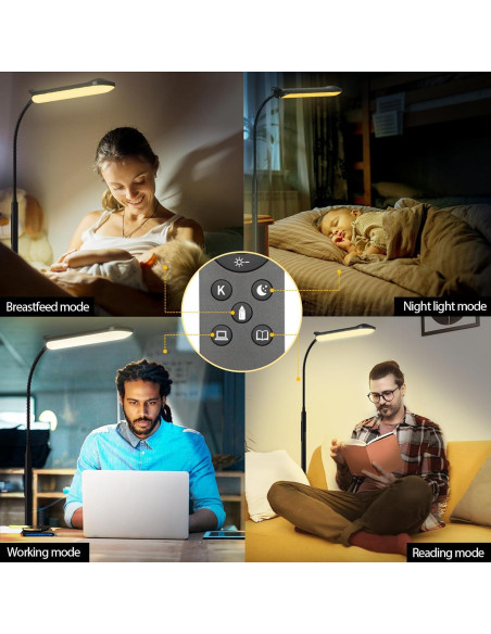 Lámpara de Pie LED Aisutha 18W Ajustable Control Remoto