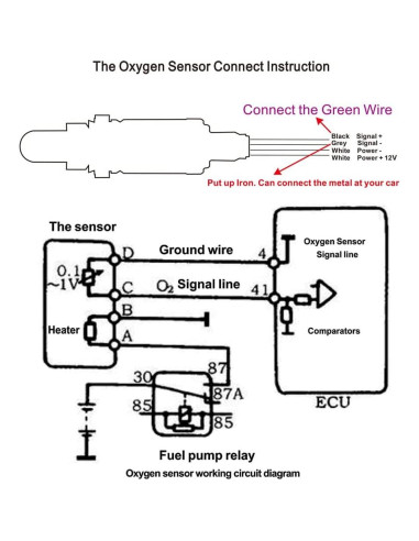 Medidor de Relación Aire-Combustible GoolRC 12V 52mm