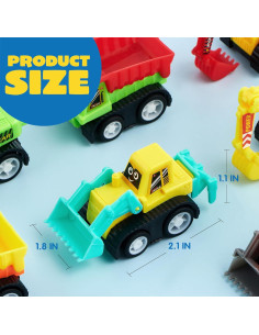 Juego de 12 Mini Coches de Construcción Joyin - Juguetes Divertidos 2