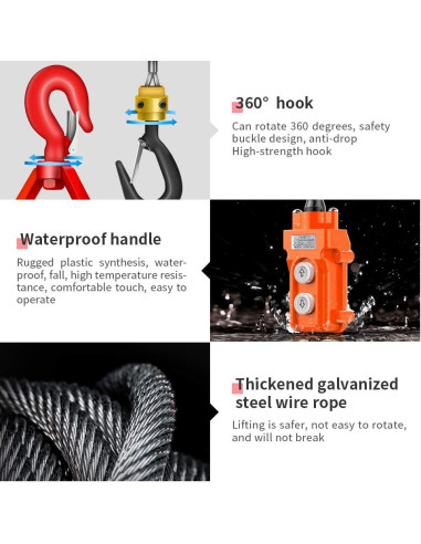 Cabrestante Eléctrico Anbull 1100LBS 1500W Control Remoto