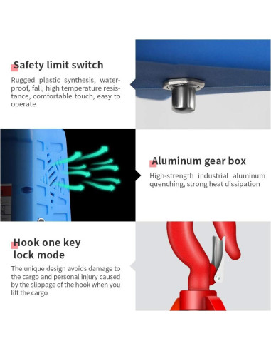 Cabrestante Eléctrico Anbull 1100LBS 1500W Control Remoto