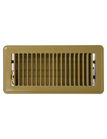 Registro de Piso Mintcraft FR01-4X10B Acero Marrón 10.16x25.4cm