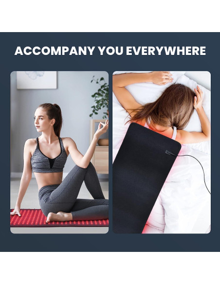 Almohadilla Terapia Luz Roja I-THERA-U 80x30cm 360 LEDs