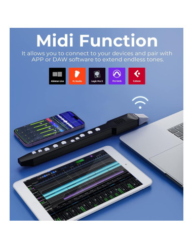 Instrumento de Viento Digital Vangoa EWI-100 Portátil