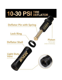 Kit Desinflador de Neumáticos WNCGC FY-0855-S 4 Pcs 10-30 PSI 2
