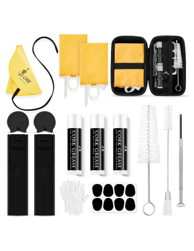 Kit de Limpieza para Clarinete Boao 23 Piezas Amarillo