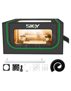 Grabador láser Skouphy 720x720x400mm con extracción de humo