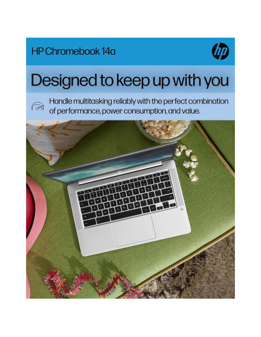 HP Chromebook 14a-na0226nr, Intel Celeron, 4GB RAM, 64GB