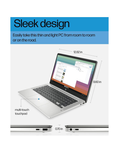 HP Chromebook 14a-na0226nr, Intel Celeron, 4GB RAM, 64GB
