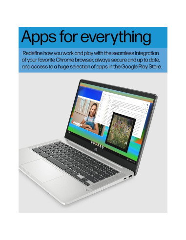 HP Chromebook 14a-na0226nr, Intel Celeron, 4GB RAM, 64GB