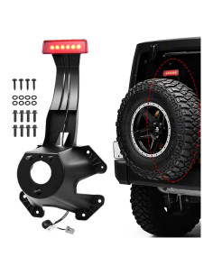 Soporte de Montaje para Neumático de Repuesto TEMSONE Rojo