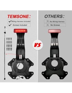 Soporte de Montaje para Neumático de Repuesto TEMSONE Rojo 2