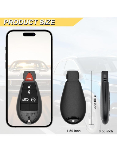 Control Remoto Llave Dodge Challenger 2008-2014 2 Pcs