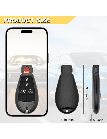 Control Remoto Llave Dodge Challenger 2008-2014 2 Pcs