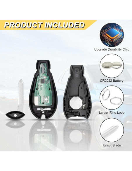 Control Remoto Llave Dodge Challenger 2008-2014 2 Pcs