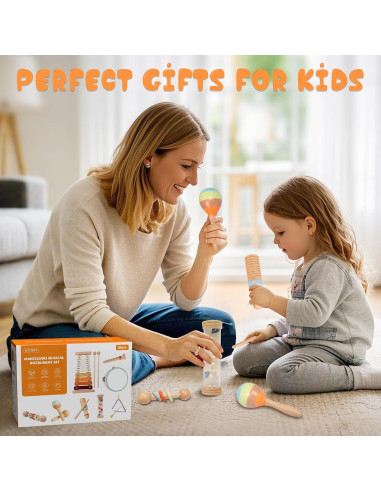 Conjunto de Instrumentos Musicales MTTIERY 8 Piezas para Niños
