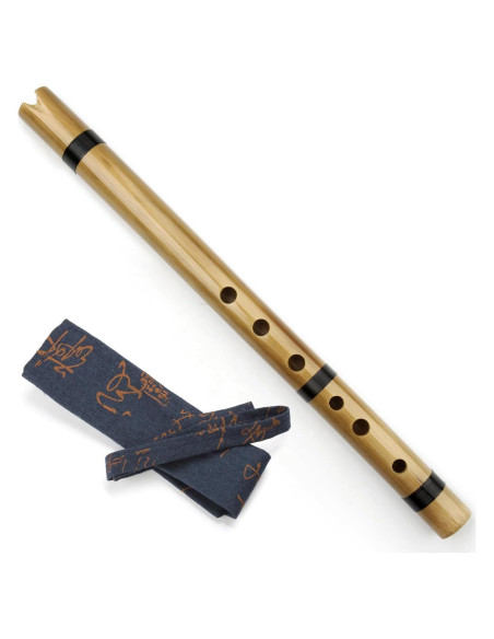 Flauta de Bambú Vertical India Clarinete Quena Clave G