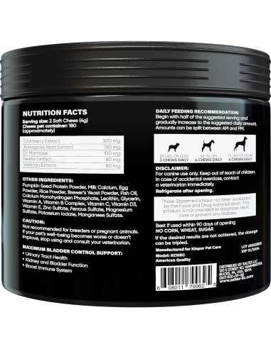 Masticables para UTI en Perros Kinpur 180g con Arándano