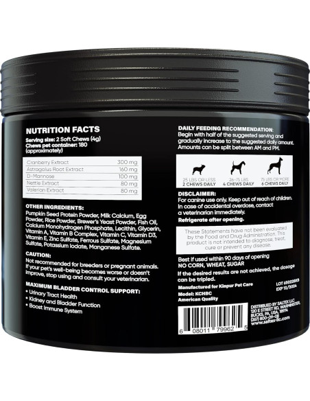 Masticables para UTI en Perros Kinpur 180g con Arándano