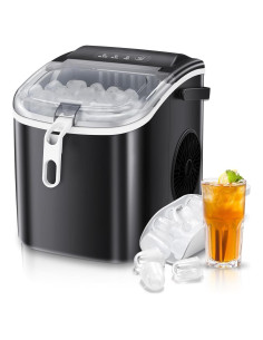 Máquina de Hielo Portátil Antarctic Star 11,79 kg/24H Negra