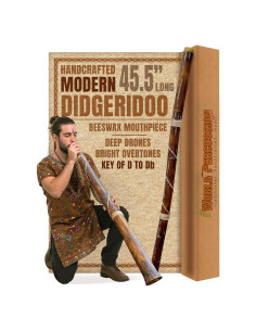 Didgeridoo Moderno MDFE2 - Ligero y Duradero, Clave de Re