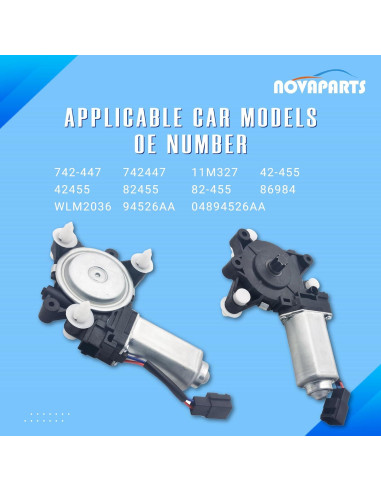 Motor Elevación Ventana Eléctrica NOVAPARTS 742-447 Derecho