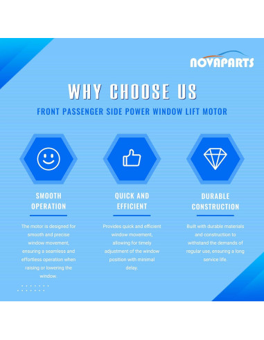 Motor Elevación Ventana Eléctrica NOVAPARTS 742-447 Derecho