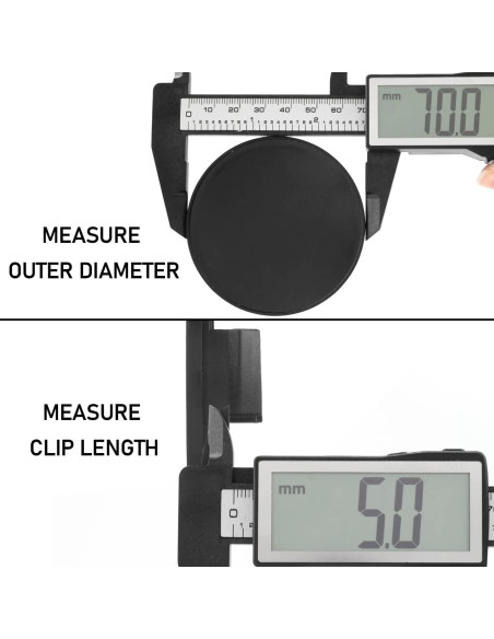 Tapas de Centro de Rueda Rhinotuning 70mm Set de 4 Negro