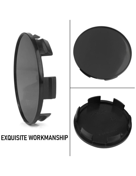 Tapas de Centro de Rueda Rhinotuning 70mm Set de 4 Negro